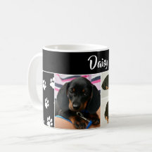 Cor Preta Pet Lover Fotografia Colagem Pawprint Cu