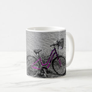 Caneca De Café Cor seletiva da bicicleta da ilha Mackinac