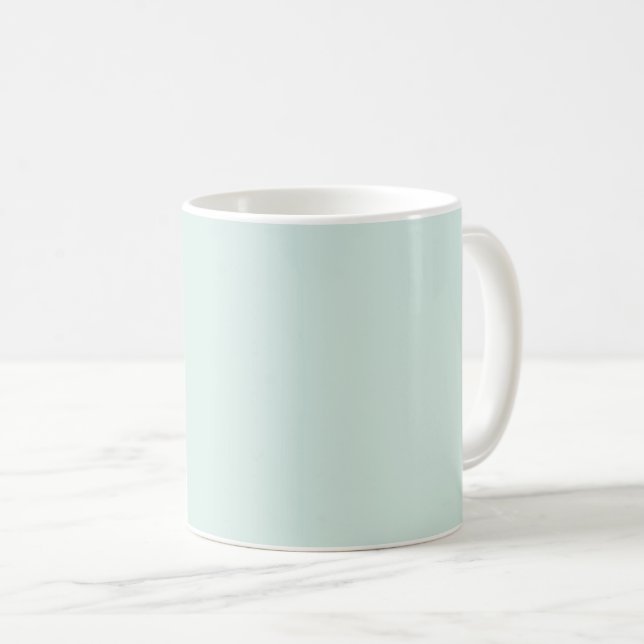 Caneca De Café Cor Sólida da primavera Mint (Frente Esquerda)