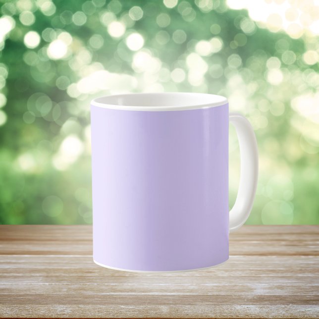 Caneca De Café Cor Sólida de Lavanda Pálida (Criador carregado)