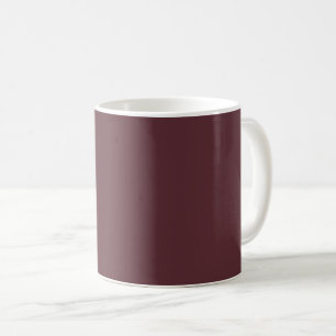 Caneca De Café Cor Sólida do Maroon Profundo