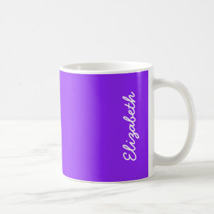 Caneca De Café Cor Sólida Neon Roxo Personalizada