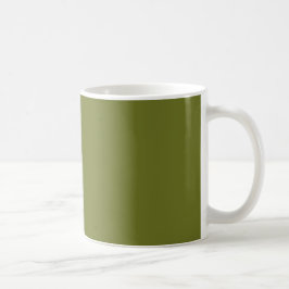 Caneca De Café Cor Sólida Verde-Oliva