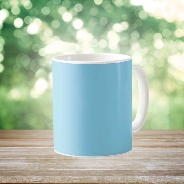 Caneca De Café Cor Sólido Azul Céu (Criador carregado)