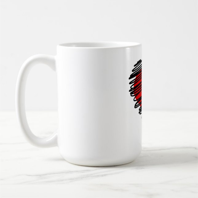 Caneca De Café coração (Esquerda)