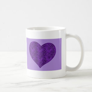 CANECA DE CAFÉ CORAÇÃO A-MAZE-ING (PURPLE)