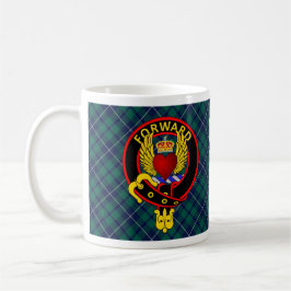 Caneca De Café Coração Alado Corado Cruzado Douglas Crest w/canec