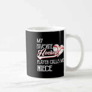 Caneca De Café Coração Amor Bonito Jogador de Hockey Favorito Me