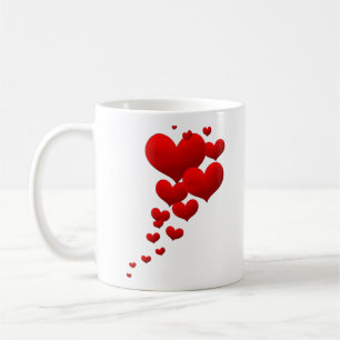 Caneca De Café Coração Amoroso Sinal de Coração de Decoração Desi