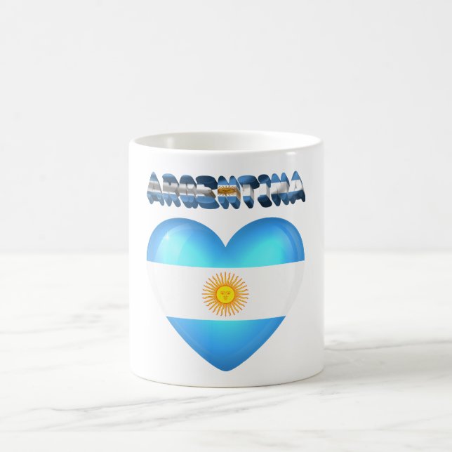 Caneca De Café Coração argentino (Centro)