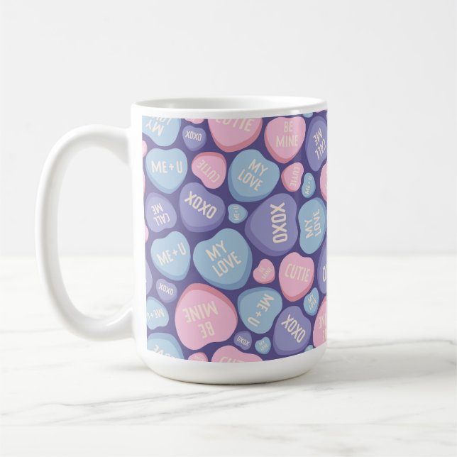 CANECA DE CAFÉ CORAÇÃO AZUL DE PINK AZUL DE CANA (Esquerda)