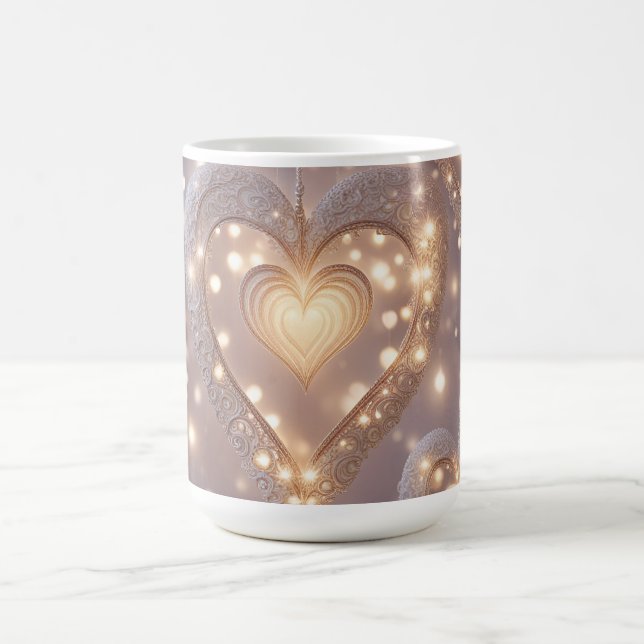 Caneca De Café Coração Cheio de Luz (Centro)