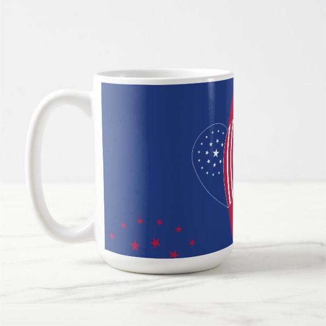Caneca De Café Coração da América (Star) (Esquerda)