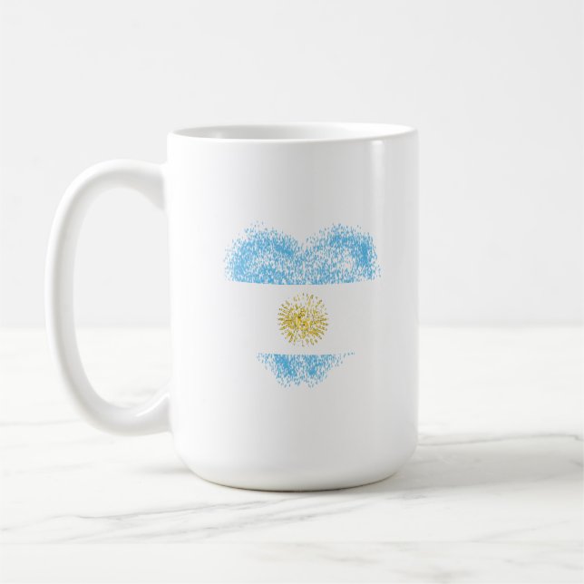 Caneca De Café Coração da Argentina (Esquerda)