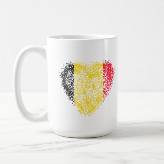 Caneca De Café Coração da Bélgica (Esquerda)
