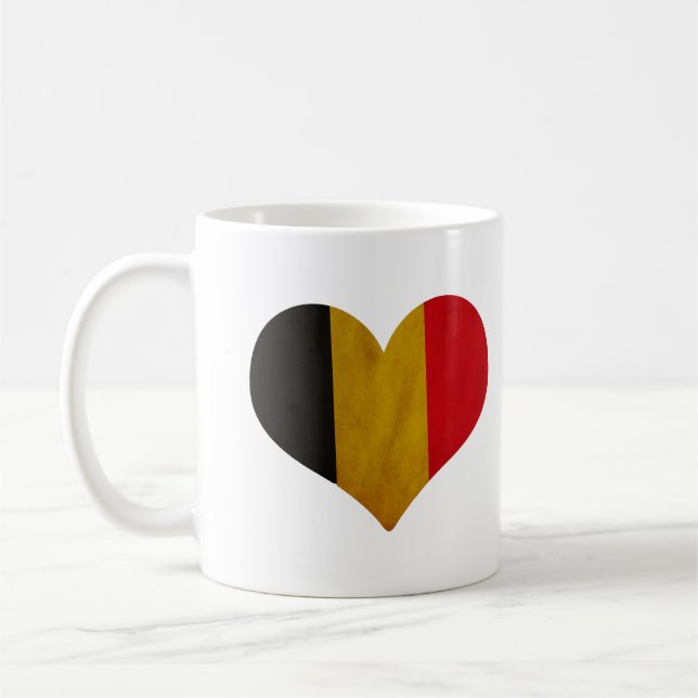 Caneca De Café Coração da Bélgica (Esquerda)