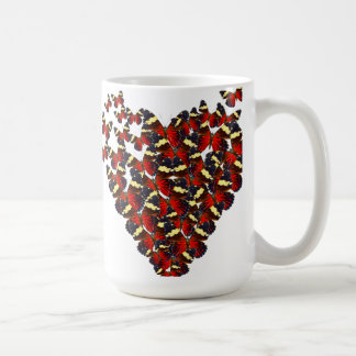 Caneca De Café Coração da borboleta