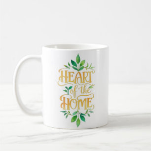 Caneca De Café Coração da Casa Mug de Nome Personalizado