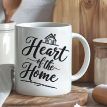 Coração da Casa | Mug de Nome Personalizado
