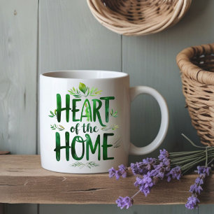 Caneca De Café Coração da Casa Mug de Nome Personalizado