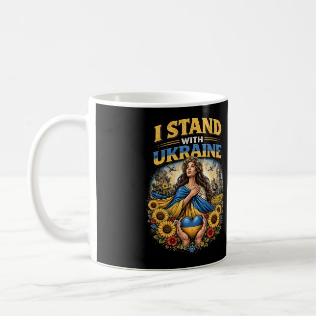 Caneca De Café Coração da Ucrânia (Esquerda)