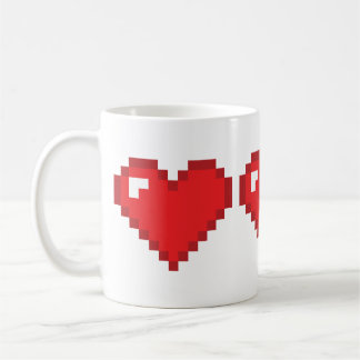 Caneca De Café Coração de 8 bocados