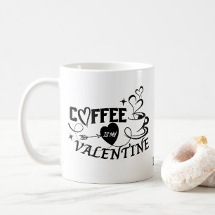 Caneca De Café Coração de Amante de Café Personalizado com Seta d