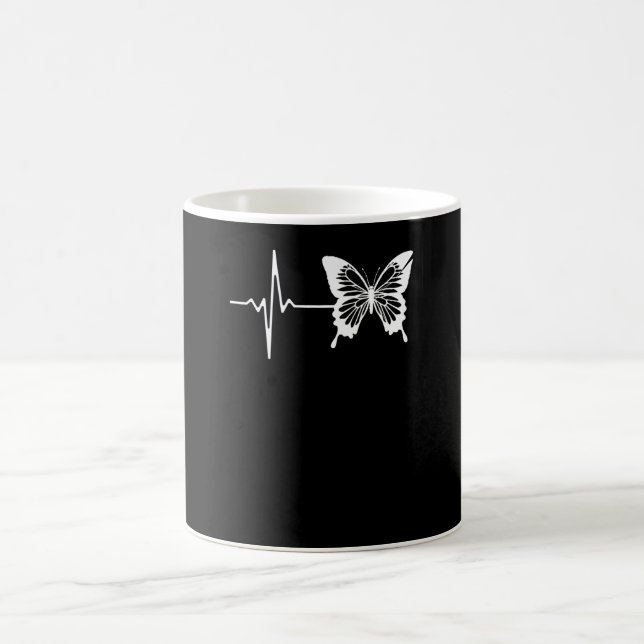 Caneca De Café Coração de Borboleta (Centro)