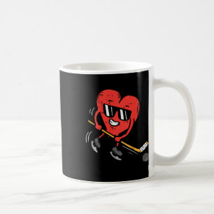 Caneca De Café Coração de Crianças Jogador de Hóquei no Gelo Dia