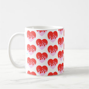 Caneca De Café Coração de Fogo