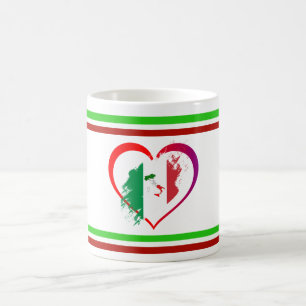 Caneca De Café Coração de Italia