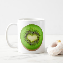 Caneca De Café coração de Kiwi