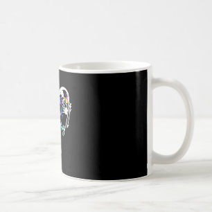 Caneca De Café Coração de Tie Dye Secretaria da Escola de Vida Fo