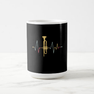 Caneca De Café Coração de Trombeta