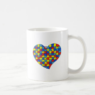 Caneca De Café Coração do autismo