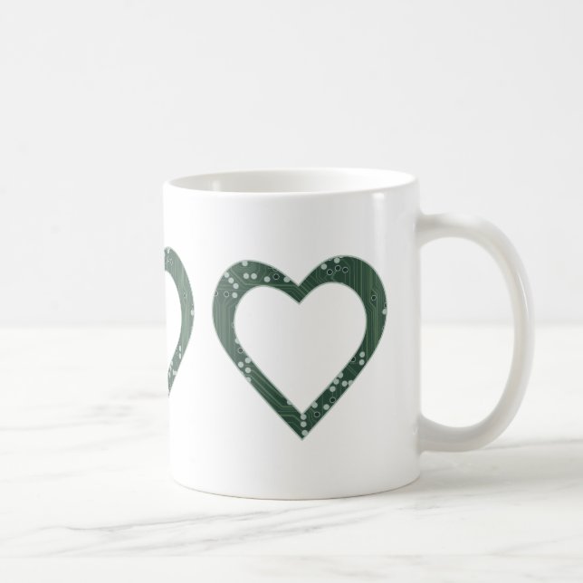Caneca De Café Coração do conselho de Circuito (Direita)
