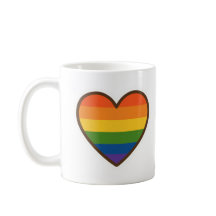 Coração do Orgulho LGBTQ+ Kawaii