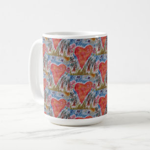 Caneca De Café Coração do Planeta Mug