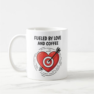 Caneca De Café Coração e Flecha