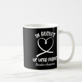 Caneca De Café Coração Em agosto Vestimos Consciência da Sobredos