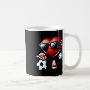 Caneca De Café Coração Engraçado Jogando Futebol Dia dos Namorado
