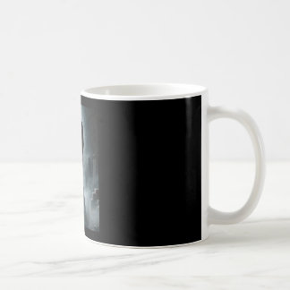 Caneca De Café Coração fantasma mãos dia das mães floral crânio f