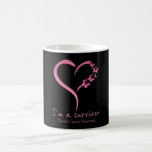 Caneca De Café Coração Fofo Eu Sou Uma Sobrevivente Conscientizaç