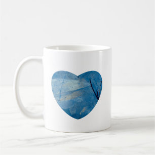 Caneca De Café Coração Gelado Frieza Emocional Tipografia