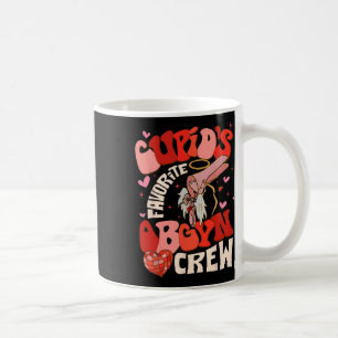 Caneca De Café Coração Groovy Disco Cupido Equipe Obgyn Favorita