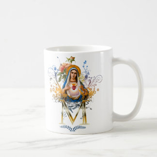 Caneca De Café Coração imaculado de Mary