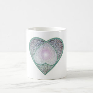 Caneca De Café Coração interno