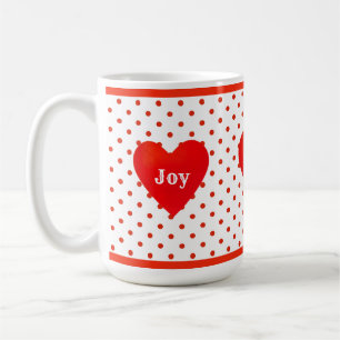 Caneca De Café Coração Ioga Amor Alegria