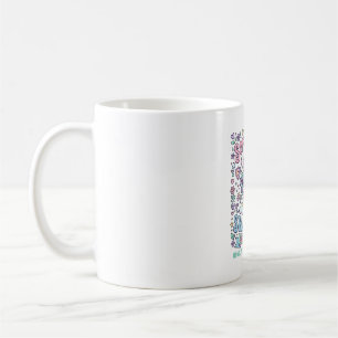 Caneca De Café Coração Macio de Unicórnio Chifre Afiado Tipografi