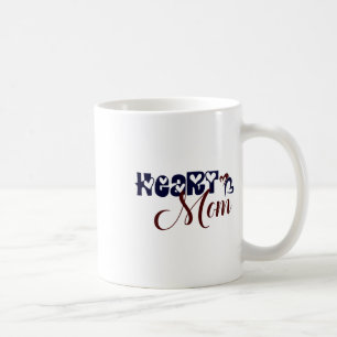 Caneca De Café Coração Mãe Defeito Congênito do Coração Conscient